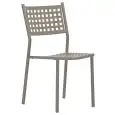 SEDIA - MOD. UE03 - STRUTTURA IN METALLO VERNICIATO - ALTEZZA SEDUTA cm 44 - IMPILABILE - PER USO ESTERNO - DIM. cm L 39 x P 39 x h 83 - NORMA CE
