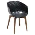 POLTRONCINA UNI-KA - MOD. 599 - STRUTTURA A 4 GAMBE IN FAGGIO - SEDUTA IN POLIPROPILENE - ALTEZZA SEDUTA cm 47 - PER USO INTERNO - DIM. Cm L 59 x P 54 x H 81 - NORMA CE