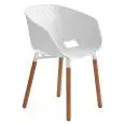 POLTRONCINA UNI-KA - MOD. 601 - STRUTTURA A 4 GAMBE IN FAGGIO - SEDUTA IN POLIPROPILENE - ALTEZZA SEDUTA cm 47 - PER USO INTERNO - DIM. Cm L 59 x P 53 x H 80 - NORMA CE
