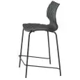 SGABELLO UNI - MOD. 378B - STRUTTURA A 4 GAMBE IN TUBO DI ACCIAIO - SEDUTA IN POLIPROPILENE - ALTEZZA SEDUTA cm 65 - FINITURA CROMATA PER USO INTERNO - FINITURA VERNICIATA PER USO INTERNO/ESTERNO - IMPILABILE - DIM. Cm L 49 x P 54 x H 98 - NORMA CE
