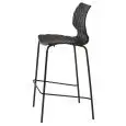 SGABELLO UNI - MOD. 378 - STRUTTURA A 4 GAMBE IN TUBO DI ACCIAIO - SEDUTA IN POLIPROPILENE - FINITURA CROMATA PER USO INTERNO - FINITURA VERNICIATA PER USO INTERNO/ESTERNO - IMPILABILE - DIM. Cm L 51 x P 55 x H 109 - NORMA CE