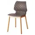 SEDIA UNI - MOD. 577 - STRUTTURA A 4 GAMBE TONDE IN FAGGIO - SEDUTA IN POLIPROPILENE - ALTEZZA SEDUTA cm 47 - PER USO INTERNO - DIM. Cm L 45 x P 53 x H 80 - NORMA CE