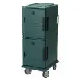 CONTENITORE ISOTERMICO CON RUOTE A CARICO FRONTALE PER BACINELLE GASTRONORM GN 1/1 - MOD. UPC800 - IDEALE PER IL TRASPORTO DEI PRODOTTI ALIMENTARI CALDI O FREDDI - DIMENSIONI cm. L 52 x P 69 x 137 h