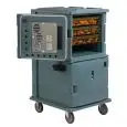 CONTENITORE ISOTERMICO IN POLIETILENE PER BACINELLE GASTRONORM GN 1/1 - MOD. UPCH16002 - IDEALE PER IL TRASPORTO DEI PRODOTTI ALIMENTARI - SISTEMA DI RISCALDAMENTO ELETTRICO PER MANTENIMENTO TERMICO - N. 2 SPORTELLI RISCALDATI - DIMENSIONI cm L 73 x P 84,