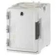 CONTENITORE ISOTERMICO A CARICO FRONTALE IN POLIETILENE PER BACINELLE GASTRONORM GN 1/1 - MOD. UPCS400 - IDEALE PER IL TRASPORTO DEI PRODOTTI ALIMENTARI CALDI O FREDDI - DIMENSIONI cm. L 63,5 x P 46 x 63 h
