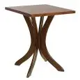 TAVOLO - MOD. VANIA - STRUTTURA IN LEGNO DI FAGGIO - PIANO IN NOBILITATO NOCE SCURO SP. 18 mm - DIM. PIANO cm 80 x 80 - PER USO INTERNO - DIM. cm L 80 x P 80 x 73 H - NORMA CE