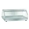 VETRINA NEUTRA - MOD. VBN1 - Struttura in acciaio inox - Fianchi e antine in plexiglass trasparente - N. 1 ripiano