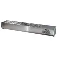 VETRINA REFRIGERATA PORTA INGREDIENTI IN ACCIAIO INOX - STATICA - MOD. VR4SV - GN 1/4 (cm 26,5x16,2) - SENZA VETRI - TEMPERATURA °C 0/+10 - NORMA CE