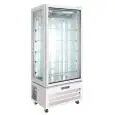 Espositore refrigerato verticale in acciaio ventilato con temperatura positiva e capacità Lt 450 Klimaitalia VICTORIA 85 NFP WHITE