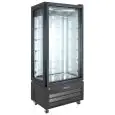 ESPOSITORE REFRIGERATO VERTICALE IN ACCIAIO INOX - VETRO SU 4 LATI - Mod. VIC 85 PHP - VENTILATO - CAPACITA' Lt 340 - TEMPERATURA -18°/-21°C - DIM. cm L 85 x P 59,5 x h 195 - NORMA CE