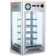ESPOSITORE REFRIGERATO - Mod. VRN 108 - Struttura autorotante con n. 4 piani cromati ø 36 - Temperatura 2/+10 °C - Capacità lt 108 - Refrigerazione ventilata - Potenza W 230 - Alimentazione monofase - Dimensioni cm L 47,5 x P 47,5 x 87h - Norma CE