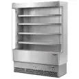 ESPOSITORE MURALE REFRIGERATO - MOD. VULCANO 60 INOX - PER CARNE - VENTILATO - TEMPERATURA MINIMA DI ESERCIZIO °C +0 /+2 - SELF SERVICE - NON CANALIZZABILE - NORMA CE