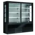 Espositore murale per salumi, latticini e bibite - Mod WMP - Porte scorrevoli - Temperatura +4°/+8°C - Ventilato