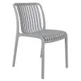 SEDIA - MOD. ZL76 - STRUTTURA IN POLIPROPILENE - ALTEZZA SEDUTA cm 45 - IMPILABILE - PER USO ESTERNO - CONFEZIONE DA N. 4 - DIM. cm L 45 x P 46 x h 80 - NORMA CE