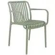 SEDIA CON BRACCIOLI - MOD. ZL77 - STRUTTURA IN POLIPROPILENE - ALTEZZA SEDUTA cm 45 - IMPILABILE - PER USO ESTERNO - CONFEZIONE DA N. 4 - DIM. cm L 50 x P 46 x h 80 - NORMA CE
