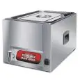 RONER - CUOCITORE SOUS VIDE - MOD. COOK 25 - Con rubinetto di scarico - Capacità vasca lt. 25 - Temperatura +45° / +100° C - Alimentazione monofase 230V/1/50/60Hz - Potenza W 1000 - Dimensioni cm L 35 x P 55 x H 32 - Norma CE
