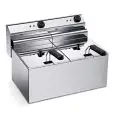 Friggitrice elettrica professionale da banco Allforfood DORI 8X2 MN
