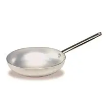 Padella Svasata Alta 1 Manico  in Alluminio - AGNELLI Linea ALLUMINIO 111B - 3 MM - Codice ALMA111B - Spessore mm 3 - Diametro 22 cm - Altezza cm 6 - Imballo confezione da n. 1 Unità
