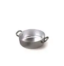 Casseruola Bassa 2 Manici  in Alluminio - AGNELLI Linea ALLUMINIO 106 - 3 MM - Codice ALMA106 - Spessore mm 3 - Capacità 74 lt  - Diametro 30 cm - Altezza cm 105 - Imballo confezione da n. 1 Unità
