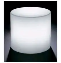 TAVOLO CILINDRO - MOD. BLOK LUMINOUS TABLE CILINDRO OUTDOOR - CON LUCE A LED - STRUTTURA IN POLIETILENE - NORMA CE