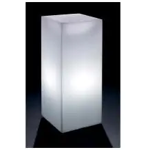 TAVOLO CUBO ALTO - MOD. LUMINOUS CUBO ALTO BLOK - CON LUCE A LED - STRUTTURA IN POLIETILENE - NORMA CE