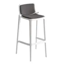 SGABELLO ISIDORO IMBOTTITO - MOD. ISIDORO 76 - SGABELLO IN CO-INIEZIONE POLIMERO-METALLO - PER USO INTERNO - DIM. cm L 48 x P 46 x H 97 - NORMA CE