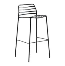 SGABELLO LINK - MOD. LINK - STRUTTURA IN METALLO VERNICIATO - PER USO ESTERNO - DIM. cm L 46 x P 42 x H 96 - NORMA CE