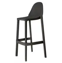 SGABELLO PIU' - MOD. 2338 - SEDUTA E SCHIENALE IN TECNOPOLIMERO - PER USO INTERNO ED ESTERNO - IMPILABILE FINO A SEI PEZZI - ALTEZZA SEDUTA cm 65 - DIM. cm L 48 x P 47 x H 65 - NORMA CE