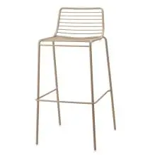 SGABELLO SUMMER - MOD. 2535 - STRUTTURA IN ACCIAIO ZINCATO E VERNICIATO - CUSCINO INCLUSO IN TESSUTO COTONE PANAMA - PER USO INTERNO ED ESTERNO - IMPILABILE FINO A OTTO PEZZI - ALTEZZA SEDUTA cm 75 - DIM. cm L 46,5 x P 49 x H 96 - NORMA CE