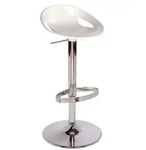 SGABELLO MOEMA - MOD. MOEMA - SEDUTA IN TECNOPOLIMERO - TELAIO E BASE CROMATI - GIREVOLE E REGOLABILE IN ALTEZZA - PER USO INTERNO - CONFEZIONE DA N. 3 - DIM. cm L 42 x P 40 x H 60/75 - NORMA CE
